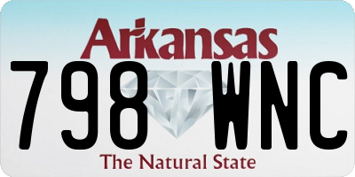 AR license plate 798WNC