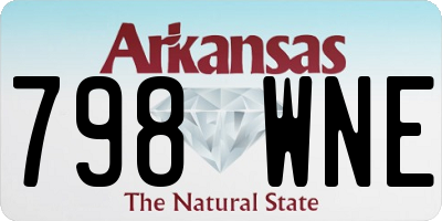 AR license plate 798WNE