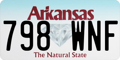AR license plate 798WNF
