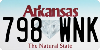 AR license plate 798WNK