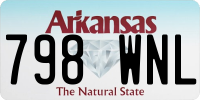 AR license plate 798WNL