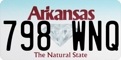 AR license plate 798WNQ