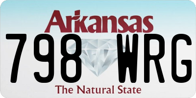 AR license plate 798WRG