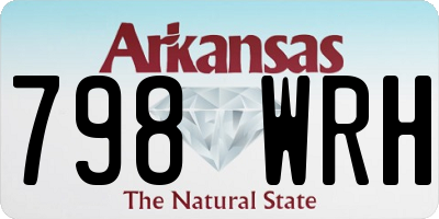 AR license plate 798WRH