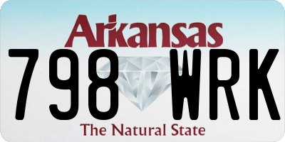 AR license plate 798WRK
