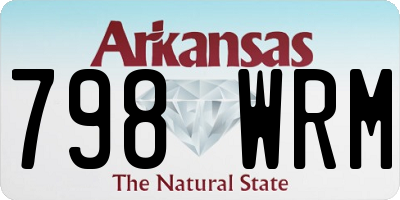 AR license plate 798WRM