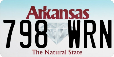 AR license plate 798WRN