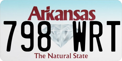 AR license plate 798WRT