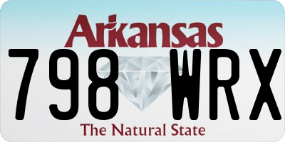 AR license plate 798WRX