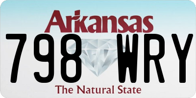AR license plate 798WRY