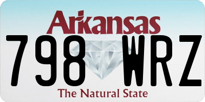 AR license plate 798WRZ