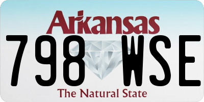 AR license plate 798WSE