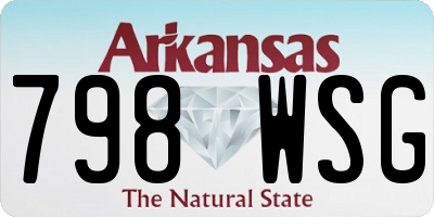 AR license plate 798WSG