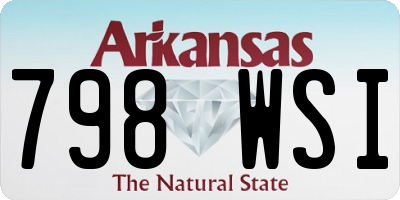 AR license plate 798WSI