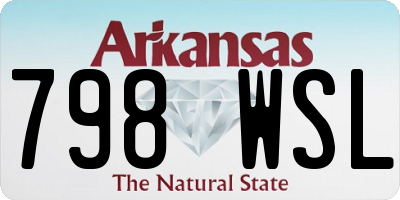 AR license plate 798WSL