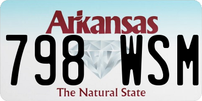 AR license plate 798WSM