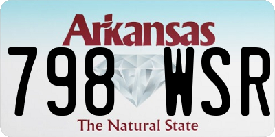 AR license plate 798WSR