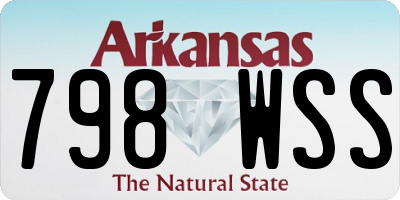 AR license plate 798WSS