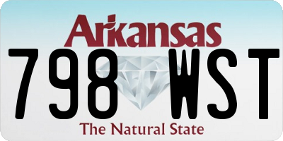 AR license plate 798WST
