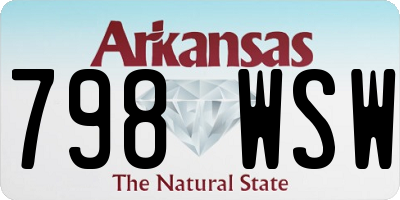 AR license plate 798WSW