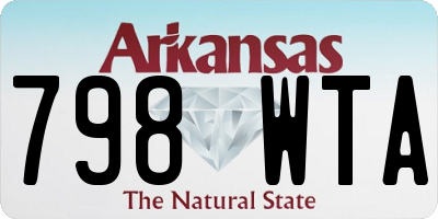 AR license plate 798WTA