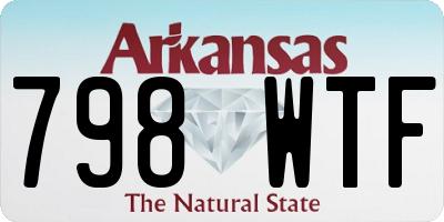 AR license plate 798WTF