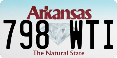 AR license plate 798WTI