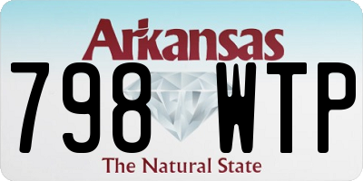 AR license plate 798WTP