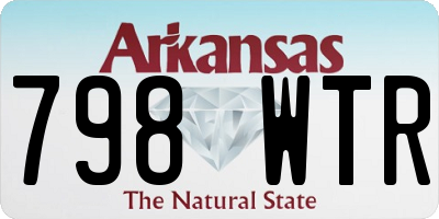AR license plate 798WTR