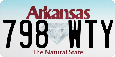 AR license plate 798WTY
