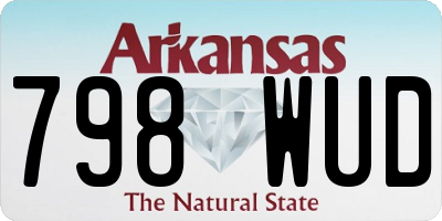 AR license plate 798WUD