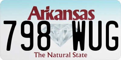 AR license plate 798WUG