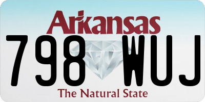 AR license plate 798WUJ