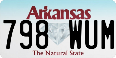 AR license plate 798WUM