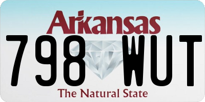 AR license plate 798WUT