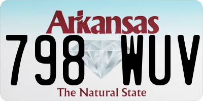 AR license plate 798WUV