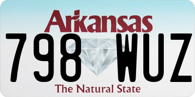 AR license plate 798WUZ