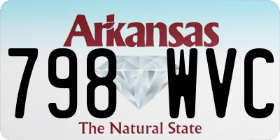 AR license plate 798WVC