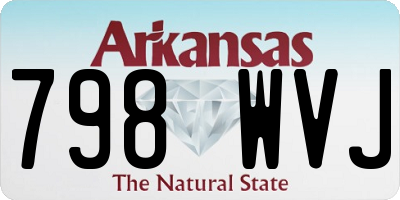 AR license plate 798WVJ