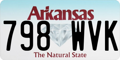 AR license plate 798WVK