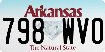 AR license plate 798WVO