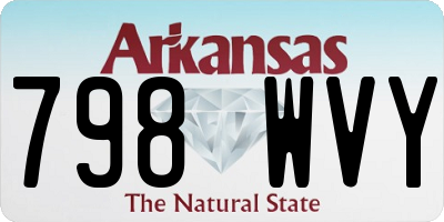 AR license plate 798WVY