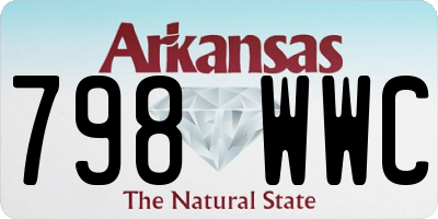 AR license plate 798WWC