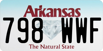 AR license plate 798WWF