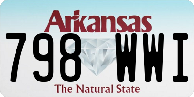 AR license plate 798WWI