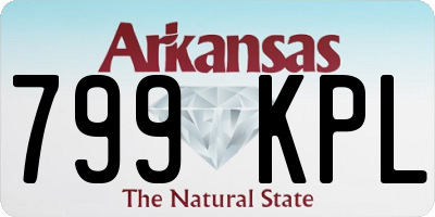 AR license plate 799KPL