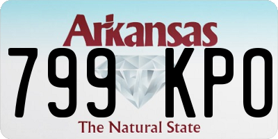 AR license plate 799KPO