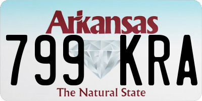 AR license plate 799KRA