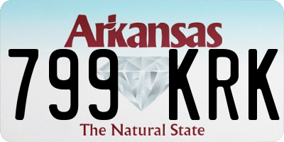 AR license plate 799KRK