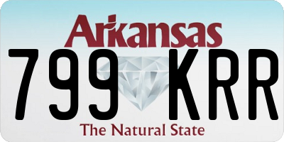 AR license plate 799KRR